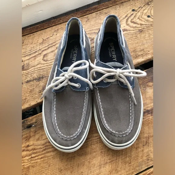 Men’s Sperry Top Sider Boat Shoes Two-Tone Gray Blue 9M - Picture 7 of 7